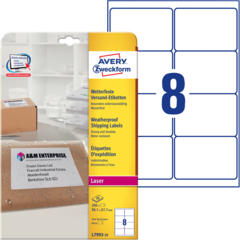 ANL799325 Brevetikett Vit 99,1x67,7 mm