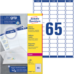 ANL7651100 Adresstiketter Mini 38,1x21,2mm Avery L7651-100