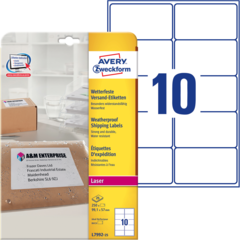 ANL799225 Brevetikett Vit 99,1x57 mm