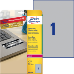 ANL60138 Avery Etikett 210x297 mm