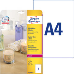 ANL778425 Etikett Klar 210x297 mm