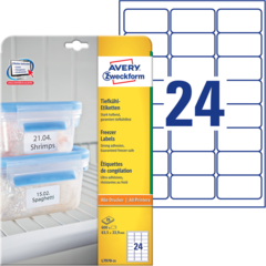 ANL797025 Avery Frysetikett vit