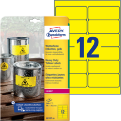 ANL610720 Avery Etikett gul 99,1x42,3 mm