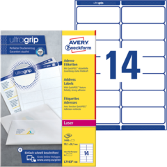 ANL7163100 Adressetikett Vit 99,1x33,1 mm