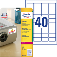 ANL614020 Etikett Hvit 45,7x25,4mm