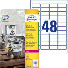 ANL477820 ETIKETT VIT 45,7x21,2 MM