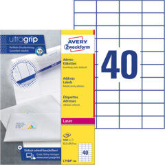 ANL7184100 Adressetikett 52,5x29,7mm Vit