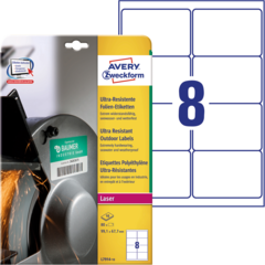 ANL791410 Utendørs etikett Hvit 99,1x67,