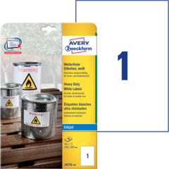 ANJ477510 ETIKETT VIT 210x297 MM