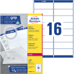 ANL7162100 Adressetikett Vit 99,1x33,9 mm