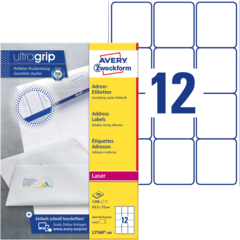 ANL7164100 Avery Brevetikett 63,5x72 mm