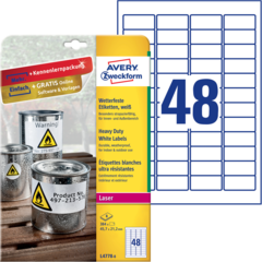 ANL47788 ETIKETT VIT 45,7x21,2 MM