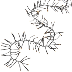 GK38628000 Cluster LED String Lights 6m