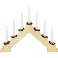 GK2262 Ljusstake Trä 30cm