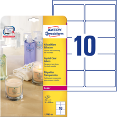 ANL778325 Etikett Klar 96x50,8 mm