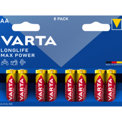 4706101418 Batteri AA Varta Longlife Max Power 8-pack