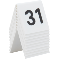 TN3140WT Bordsskyltar Siffror 31-40 Securit