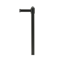 RSRTBLC8 Avspärrningsstolpe Svart