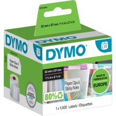 11354 Etikett Dymo Label 57x32mm Vit