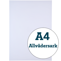 4002751 Allvädersark A4 165g Vit 210x297 100/10
