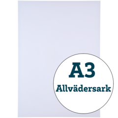 4002762 Allvädersark A3 165g Vit 420x297 100/5