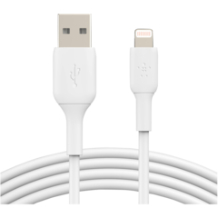 CAA001BT2MWH Kabel USB-A till Lightning Belkin 2m