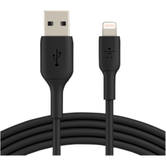 CAA001BT1MBK Kabel USB-A till Lightning Belkin 1m