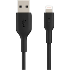 CAA001BT3MBK Kabel USB-A till Lightning Belkin 3m