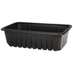 8175014001 Tråg Faerch Svart PP 81-75S 260x159x73mm 2220ml