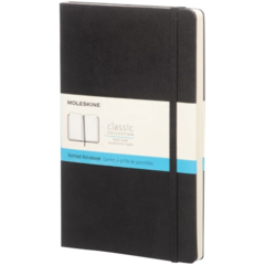 BNT360076 Anteckningsbok Moleskine Med bokmärkesband Prickad Svart 13x