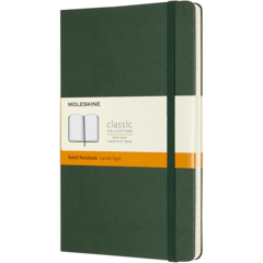 BNT360179 Anteckningsbok Med bokmärkesband Linjerad Grön 13x21cm