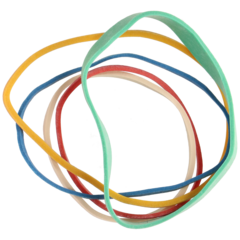 7397930 GUMMISTRIKK 50G 76MM ASS.FARGE