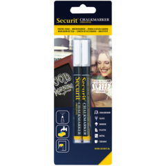 BLSMA100V2WHI Securit Krittpenner 2-pakning