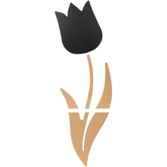 FBCBTULIP Griffeltavla Vägg Tulpan