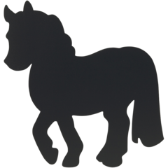 FBHORSE Securit Griffeltavla Vägg Häst