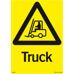 LUN566761417 Skylt Truck Systemtext 210x297mm