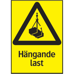 LUN566703104 Skylt Hängande last 210x297mm
