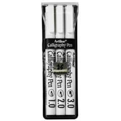 28023902 Kalligrafipennor Artline Svart 3-pack