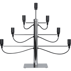 14214 Candle holder Star Trading Milano Chrome 7 candles