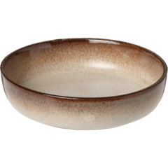 AI16374 Djup tallrik Søholm Sonja brun 18cm