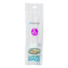 BRA419782 Avfallspåsar Brabantia C 10-12L komposterbara 10st