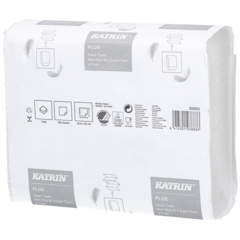 15438893 Handduk Katrin Plus Non Stop Easy Flush Z-vikt 2-lag M