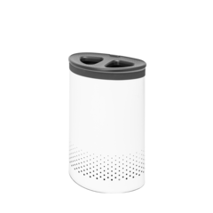 BRA84 Tvättkorg 2 Fack 55L