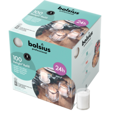 39550000 Blockljus Refill Bolsius Relight Klar 24h 100-pack