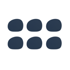 AI127 Raw Glasunderlägg läder 6-pack