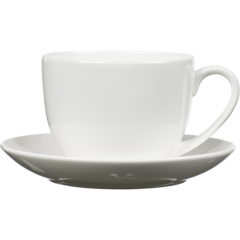BI821087 Bitz White Cup with Saucer 24cl