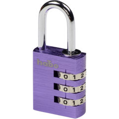 HAB17348 Habo Hänglås Kombi Lila 3,1cm