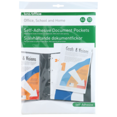 661508 Selvklebende plastlommer A4