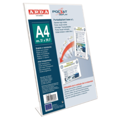 80LA4 Skylthållare A4 L-fot