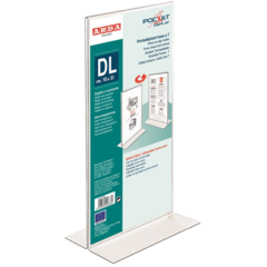 80TDL Skylthållare 1/3 A4 T-fot